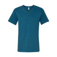 thumbnail image 1 of BELLA+CANVAS T-Shirt Jersey à Col en V pour Homme, TG, Sarcelle Foncé, 1 of 1