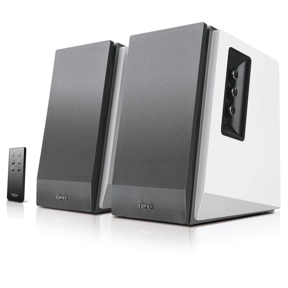 Edifier R1700BT Haut-Parleurs de Bibliothèque Bluetooth - Haut-Parleur Blanc Actif 2.0 Alimenté