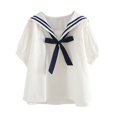 thumbnail image 1 of Chemise Classique pour Femmes à Boutons Haut Basique Polyvalent pour Usage Quotidien Blouse Décontractée Confortable avec Col Intemporel, 1 of 3