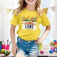 thumbnail image 2 of Pyjama Court Taille 8 pour Filles, T-Shirt à Manches Courtes Imprimé Décontracté pour Enfants, 2 of 4