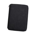 thumbnail image 2 of KLKCMS Zippered Notebook Meeting Folder 6Ring Binder Notebook for Travel Writers Black, 2 of 9