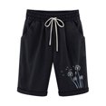thumbnail image 1 of Plebaso Womens Casual Shorts Knee Length Rull up Printed Shorts Straight Summer Short Pants with Pockets, 1 of 3