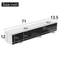 thumbnail image 3 of Deiokin 71" High-Gloss TV Stand with LED Lights, Modern Media Console with Hollow Doors, 16-Color RGB Lighting, 3 of 9