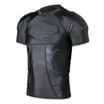 thumbnail image 1 of Men's Padded Compression Shirt Protective Shirt Rib Chest Protector for Football Paintball Baseball, 1 of 8