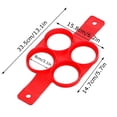 thumbnail image 3 of 4 Hole Omelette Maker Multi-functional 7-link Round Star Heart Shaped Pancake Maker Breakfast Baking Molds, 3 of 6