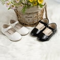 thumbnail image 3 of Wdgfv Chaussures Mary Jane pour Filles pour Robe et École avec Semelle Plate Confortable Blanc 4-4,5 Ans, 3 of 7