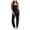 Black, variant on Frostluinai Overalls for Women Straight Wide Leg Denim Overalls Sleeveless Adjustable Strap Distressed Jeans Overalls Loose Fit Overalls with Pocket
