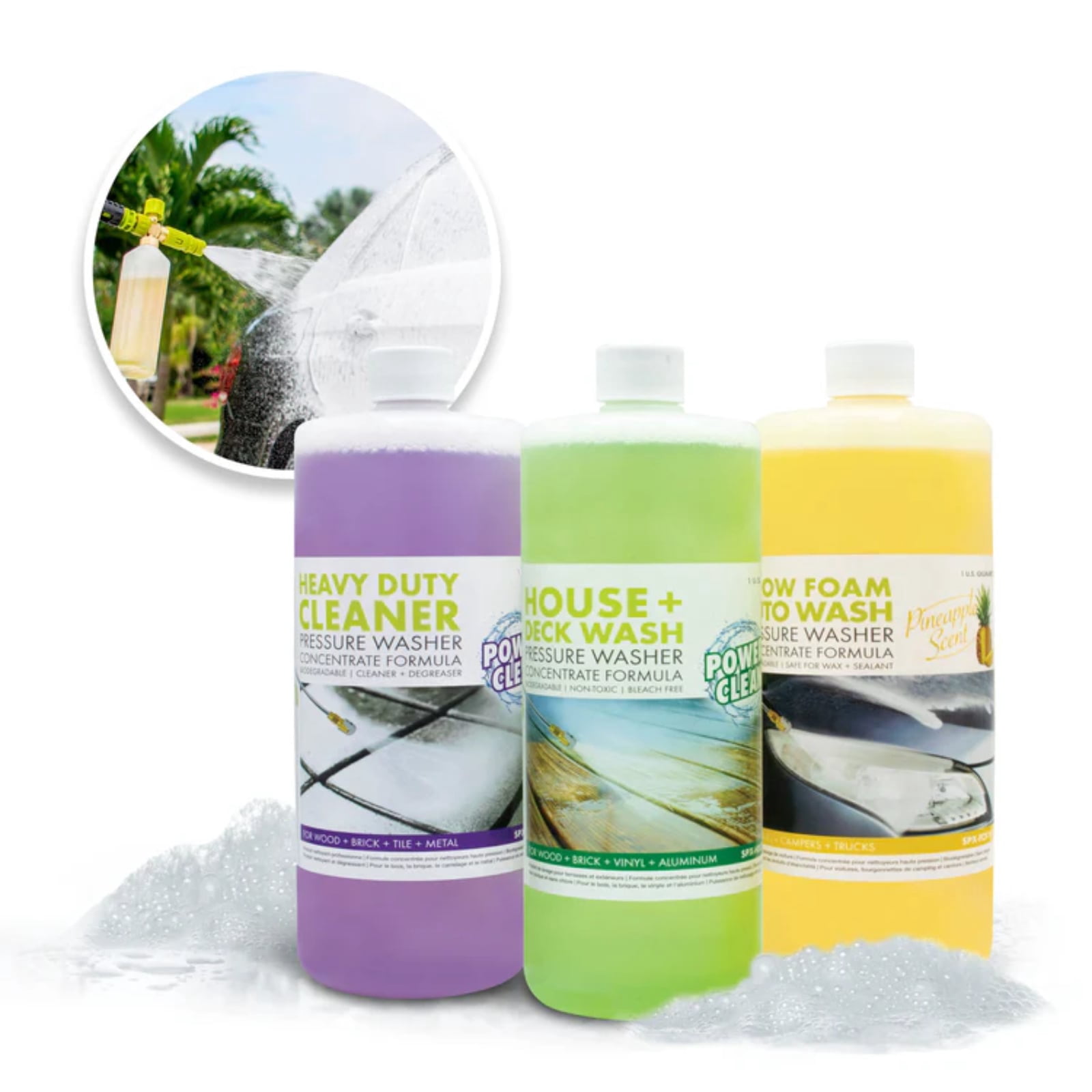 Sun Joe 3-32oz Produits Tintindants Assortis, SPX-APC1Q, SPX-HDC1Q, SPX-FCS1Q