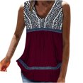 thumbnail image 2 of LSLJS Débardeurs pour Femmes Gilet Imprimé Mode pour Femmes Col Rond Ample Sans Manches T-Shirt Chandail Hauts Blouse, 2 of 6
