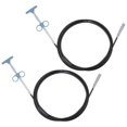 thumbnail image 1 of Unique Bargains Flexible Grabber Claw Pick Up Tool 3 M Drain Clog Remover Tool, Blue, 2 Pieces, 1 of 4
