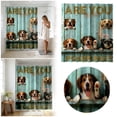 thumbnail image 2 of TIELUTT A Witty and Humorous Bathroom Curtain Shutter Glasses Shower Curtain with Window Curtain Wrap around Shower Curtain Striped Shower Curtain with Liner Clear Shower Curtain Liners 84 Inches Lon, 2 of 5
