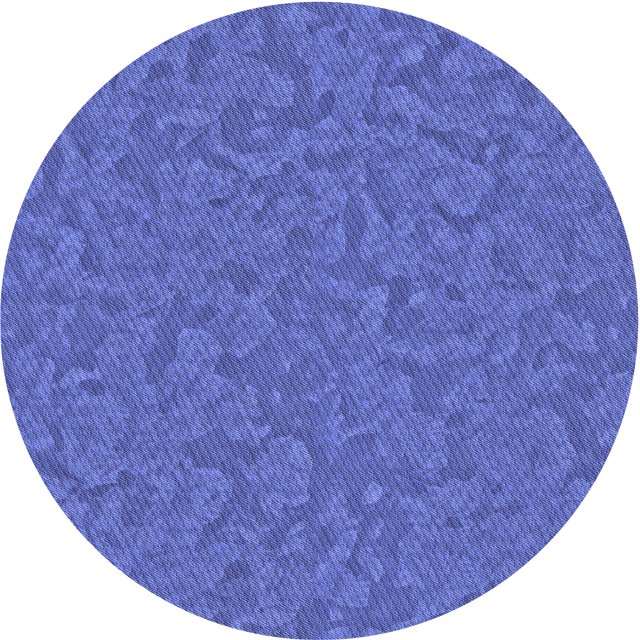 Ahgly Tapis Rond Lavable en Machine Intérieur Transitionnel Bleu Ardoise Clair, 4 Pieds Rond