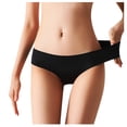thumbnail image 4 of Women Underwear Brief Non-Trace Ice Silk Breathable Midwaist Solid Color 5PC, 4 of 5