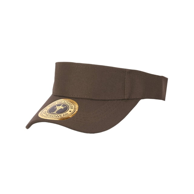 Visière de Sport Solide Ajustable, Brun