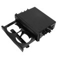 thumbnail image 3 of Loewten Car Storage Box,Single Din Pocket,2 In 1 Car Storage Box Multi Purpose ABS Universal 1DIN 2 Layer Black Cup Holder For Collecting Items, 3 of 8