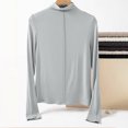 thumbnail image 3 of AherBiu Chandails à Manches Longues pour Femmes Couche de Base sous-Maillots Col Roulé Coupe Ajustée T-Shirts Blouse, 3 of 6