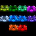 thumbnail image 3 of Labymos YJ001 LED Glasses 10 Colors Optional Light Up El Wire Neon Rave Glasses Twinkle, 3 of 8