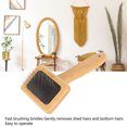thumbnail image 3 of Sheepskin Wool Brush, Hand Carder, Bamboo Slicker Carding Rug Comb, Macrame Brush, Craft Wool Needle Felting Tool for Unmat Fur Rugs Pillows Short Hair Pet Grooming Deshedding, 3 of 7