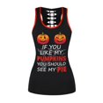thumbnail image 3 of Ensemble de Chemises Sans Manches Imprimées pour Femmes Ensemble de Shorts à Cordon d'Halloween EAN13, 3 of 5