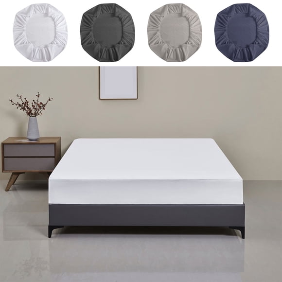 YYV Queen Waterproof Mattress Protector 60x80x18 in TPU Breathable Deep Pocket Machine Washable Non Slip Hypoallergenic Bed Cover Waterproof Mattress Protector For Home