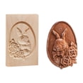 thumbnail image 2 of Oleegame 2PC Cookie Mold DIY Baking Moulds Wooden Cookie Cookie Moulds Embossing Craft Decorative Baking Tools For Christmas Thanksgiving Christmas Kitchen, 2 of 4