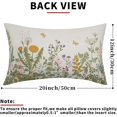 thumbnail image 2 of Spring Summer Rectangular Pillow Covers Set of 2 12x20 Inch Sage Green Leaves Plant Lumbar Pillow Cases Yellow Butterfly Floral Throw Pillows Ideal for Living Room Bedroom Outdoor Cushion Celebrat, 2 of 6
