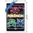 thumbnail image 2 of Pokémon - Neon Group Wall Poster, 14.725" x 22.375" Framed, 2 of 4
