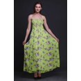 thumbnail image 4 of Bimba Robe à Bretelles Smockée en Georgette Imprimée Ceanothus & Flowerpecker Bird pour Femmes - Moyen, 4 of 7