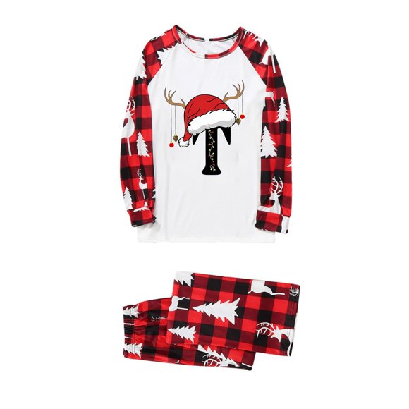 Matching Family Christmas Pajamas Set Long Sleeve Festival Party Pj Sets Holiday Warm Button Down Loungewear Mom Style