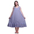 thumbnail image 1 of Bimba Bleu Lavande3 Fruits à Rayures et Baies Rouges Chemises de Nuit en Coton pour Femmes Mi-Mollet Imprimées Robe de Nuit XXX-Large, 1 of 6