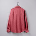 thumbnail image 5 of Women's Pockets Buttons Long Sleeve Tops Outwear Solid Color Turn-down Collar Jacket Coat, 5 of 5
