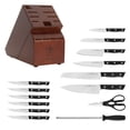 thumbnail image 3 of HENCKELS Dynamic 15 Piece Knife Block Set, Brown, 3 of 7