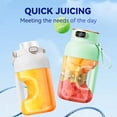 thumbnail image 4 of Portable Blender, Wireless USB Rechargeable Smoothie Blender with Digital Display, 10-Leaf Juicer Cup for Smoothies & Shakes, 1200ml Large Capacity, Outdoor Travel, 4 of 8