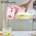 thumbnail image 4 of Chmadoxn Large Capacity Pitcher For Fridge Insulated Fruit Infuser Water Bottle Handheld Beverage Dispenser Cold Brew Iced Tea Pitcher Plastics water kettle, 4 of 6
