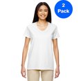 thumbnail image 1 of Gildan T-Shirt Col en V en Coton Épais pour Femmes - G500VL (Lot de 2), 1 of 1