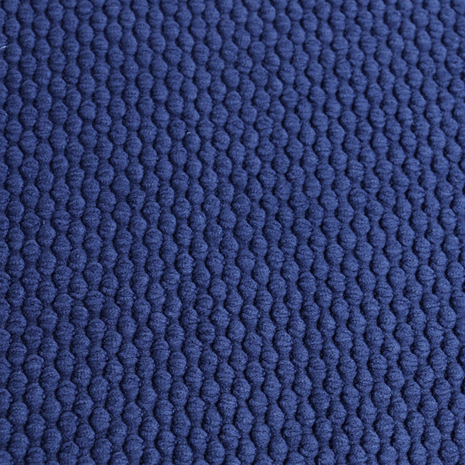 Coussin de Chaise en Mousse à Mémoire de Forme Épais et Confortable Motif Nid d'Abeille Antidérapant Dossier en Caoutchouc pour Siège Carré Arrondi 16 x 16 Places, Lot de 6 Bleu Marine