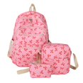 thumbnail image 1 of Korean Fashion Bow Print Women Fashion Backpack Set Simple Student Schoolbag Three Set for School Use, 1 of 6