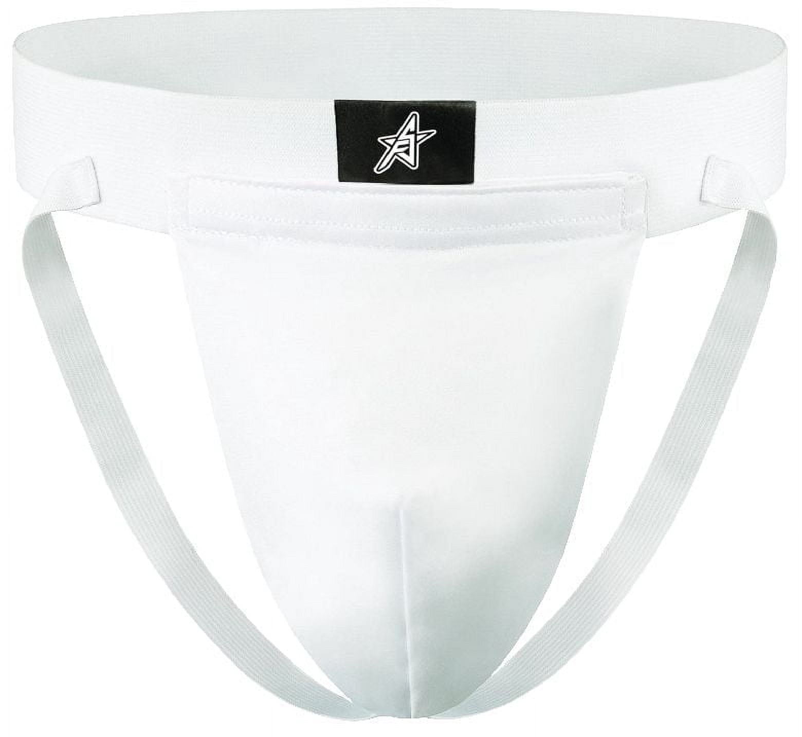 Future Stars Athletic Supporter with Jock Cup and Support Strap - Youth - Medium Size<br>- Anti-microbial, machine washable, pro-style protective gear