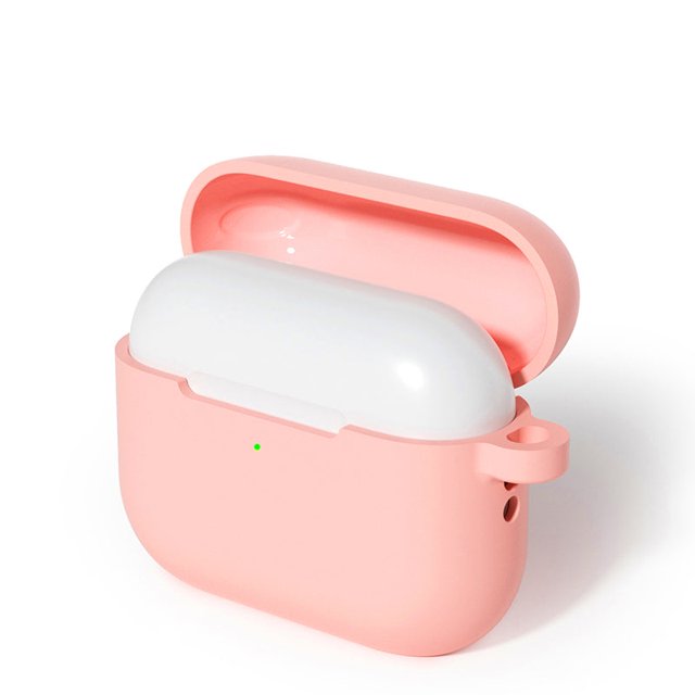 PANDACO Peach Pink Soft Case for AirPods Pro (3rd Gen) Charging Case