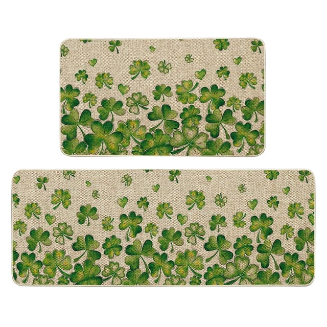 Product Category Carpet - Doormat Set for Front Door 2 Spring Flower Design Non- Home Mat Comfortable 16x43 inches
