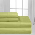 thumbnail image 2 of Oxford Collection 600 Thread Count Deep Pocket Egyptian Quality Cotton Solid Sheet Set (Twin Extra Long, Sage), 2 of 3