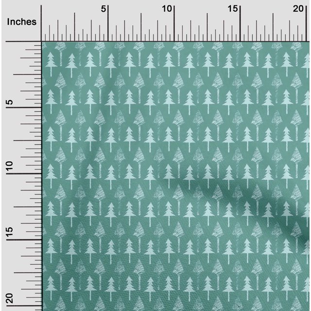 oneOone Polyester Lycra Fabric Floral & Flying Swan Block Print Sewing Fabric BTY 56 Inch Wide