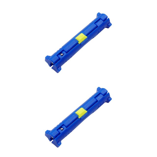 relayinert Durable Wire Stripper Pen Cutter For Coaxial Stripping Tool Wide Application Blue 2Set