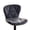 Dark Gray, variant on Hawsaiy Modern Bar Stools Set of 2, Adjustable Faux Leather Upholstered Swivel Bar Stools, Counter Height Bar Chairs with Back for Kitchen Island, White