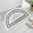 thumbnail image 4 of simhoa Non-Slip Floor Rug Doormat Indoor Machine Washable Dryable Effective Grip Carpet Bathroom Semi-circle, 4 of 8