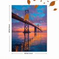 thumbnail image 3 of Qisvanset Golden Hour Cityscape Canvas Print 12x16 Inch Home Office Decor, 3 of 8