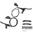thumbnail image 2 of Bike Disc Brake Set, Mountain Bike Hydraulic Disc Brake Kit 4 Piston Hydraulic Disc Brake Bike CNC Bilateral Oil Brake with 160mm Rotor Disc Suitable for Most Model on the Market, 2 of 7