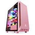 thumbnail image 2 of Segotep GANK 5 Gaming Computer PC Case Support ATX Micro-ATX, MINI-ITX Mid Case USB3.0 Port, mid atx tower Case only Pink, 2 of 2