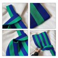 thumbnail image 2 of Stripe Pattern Lady Shoulder Bag Hand Bag Totes Large Capacity Women Totes Green Blue, 2 of 9