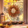 thumbnail image 4 of Orange Halloween And Thanksgiving Simulation Green Plant Door Garlands Festival Decorations Plastic Small Flower Window Display Props, 4 of 5